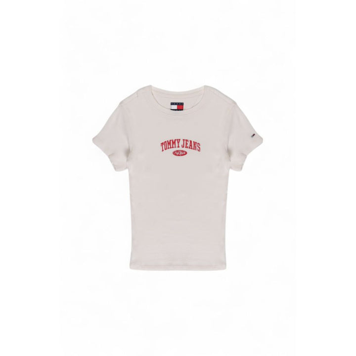 Tommy Hilfiger Jeans White Cotton Tops & T-Shirt