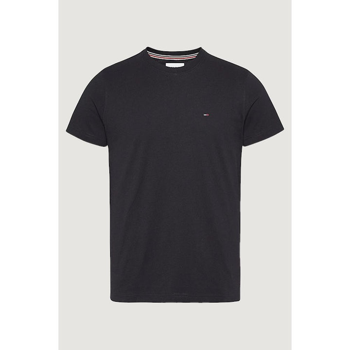 Tommy Hilfiger Jeans Black Cotton T-Shirt