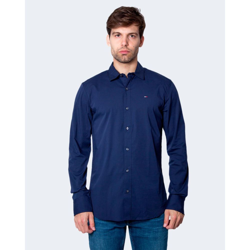 Tommy Hilfiger Jeans Blue Cotton Shirt