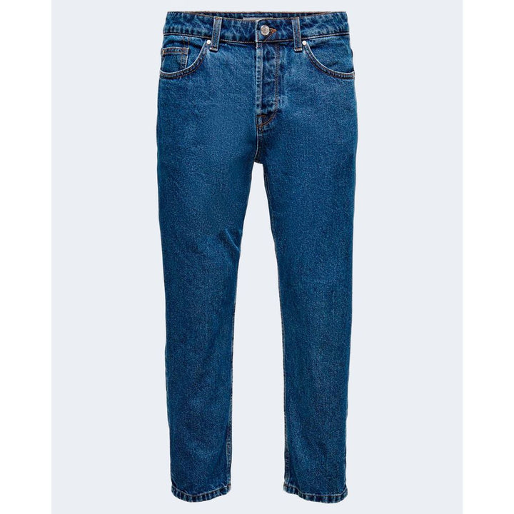 Only & Sons Blue Cotton Jeans & Pant