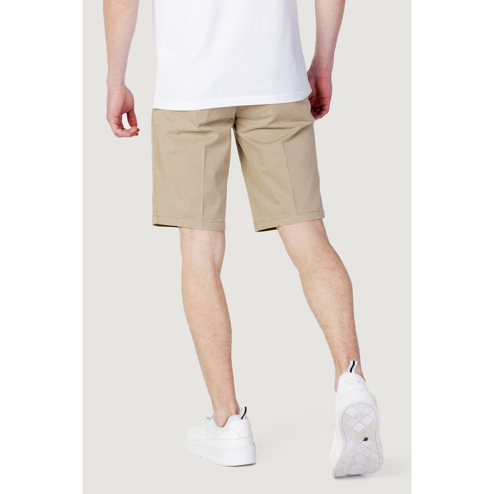 Blauer Beige Cotton Short