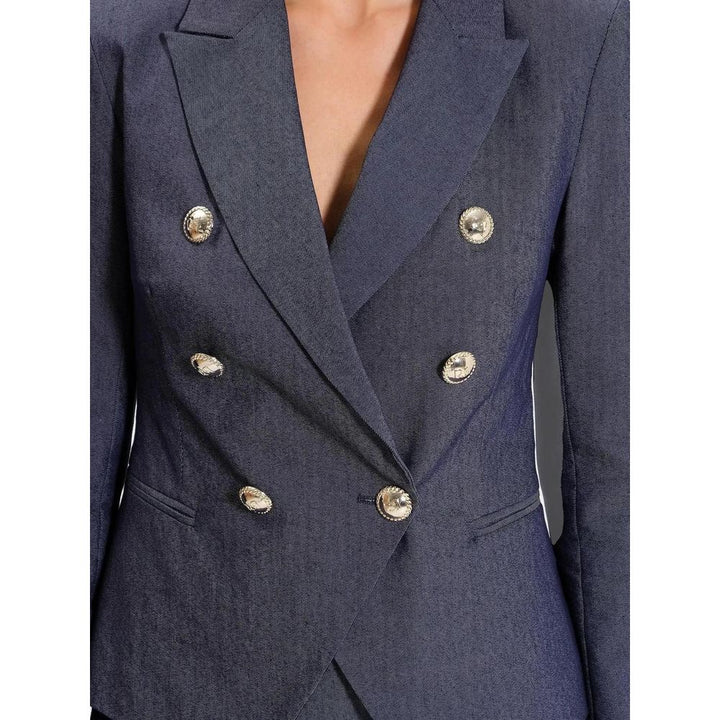 Rinascimento Blue Cotton Suits & Blazer