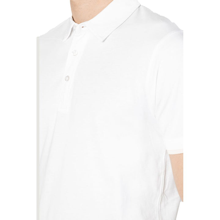 Hamaki-Ho White Cotton Polo Shirt