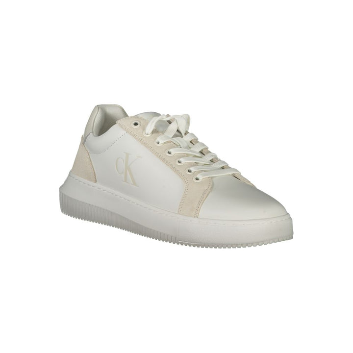 Calvin Klein White Polyester Sneaker