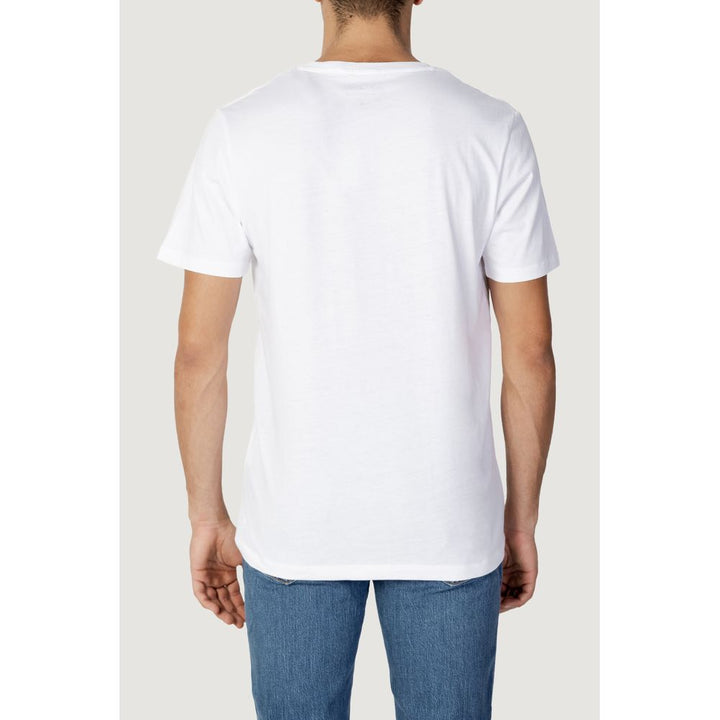 Jack Jones White Cotton T-Shirt