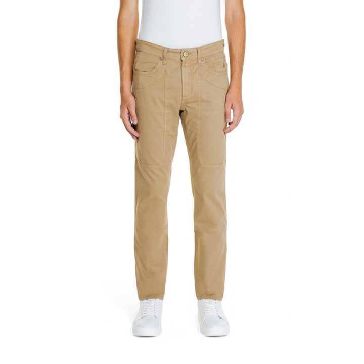 Jeckerson Beige Cotton Jeans & Pant