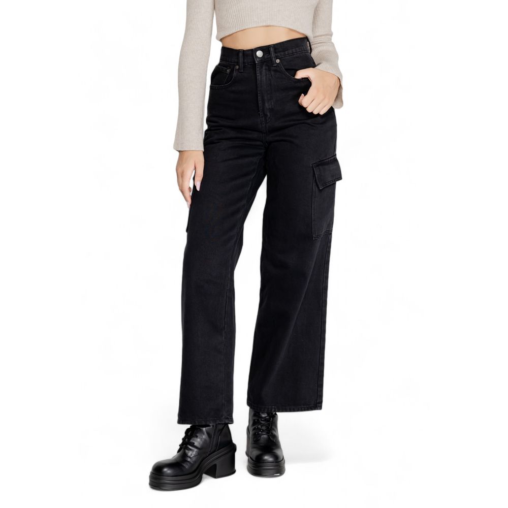 Only Black Cotton Jeans & Pant