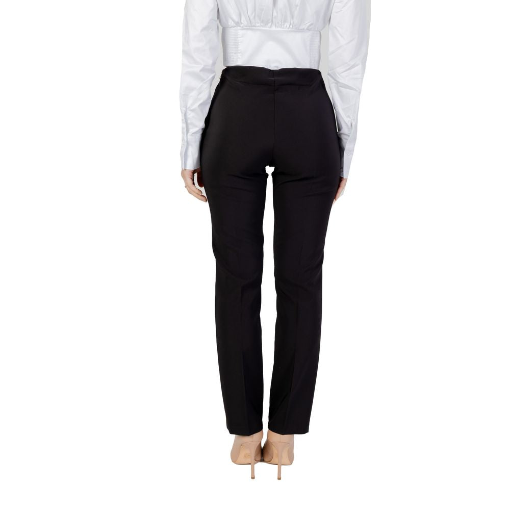 Sandro Ferrone Black Polyester Jeans & Pant