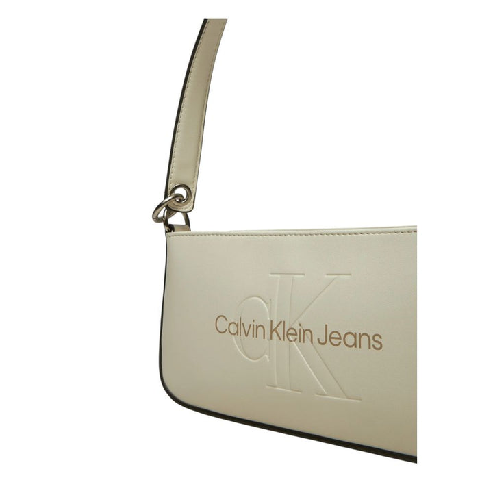 Calvin Klein Jeans White Polyethylene Handbag