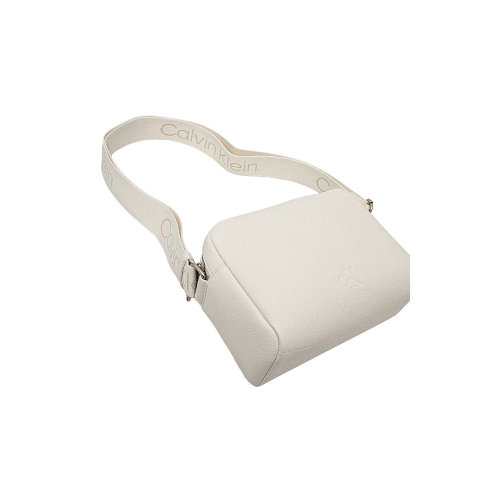 Calvin Klein White Polyethylene Handbag