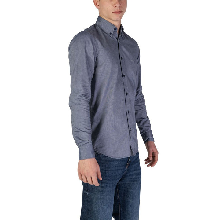 Hugo Boss Blue Cotton Shirt