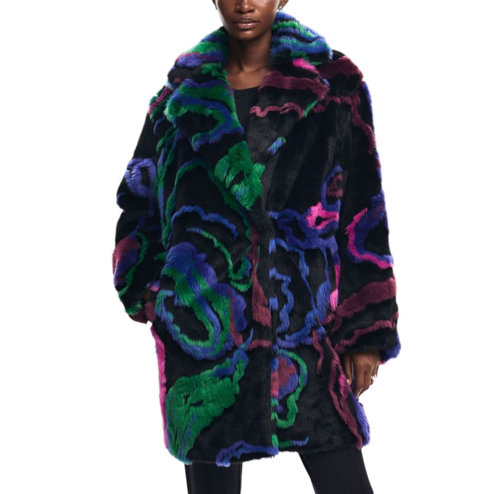 Desigual Black Modacrylic Jackets & Coat