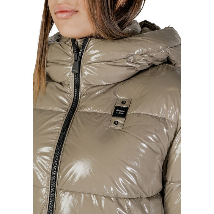 Blauer Beige Polyamide Jackets & Coat