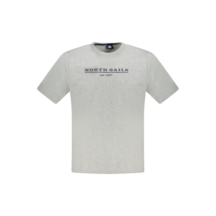 North Sails Gray Cotton T-Shirt