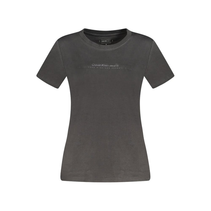 Calvin Klein Black Cotton Tops & T-Shirt