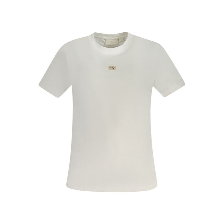 Calvin Klein White Cotton Tops & T-Shirt