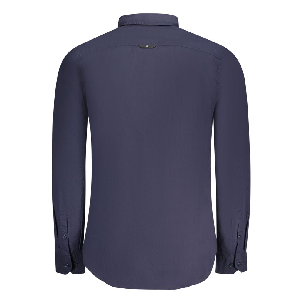 Calvin Klein Blue Cotton Shirt