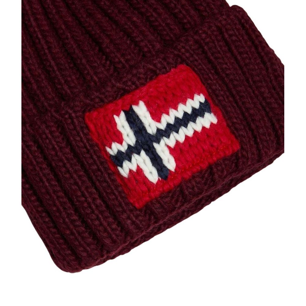 Napapijri Bordeaux Acrylic Hats & Cap