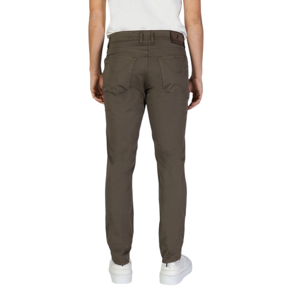 Jeckerson Brown Cotton Jeans & Pant