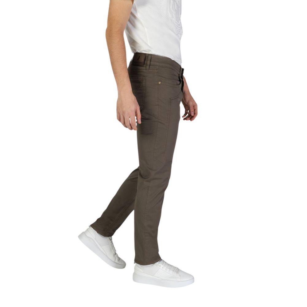 Jeckerson Brown Cotton Jeans & Pant