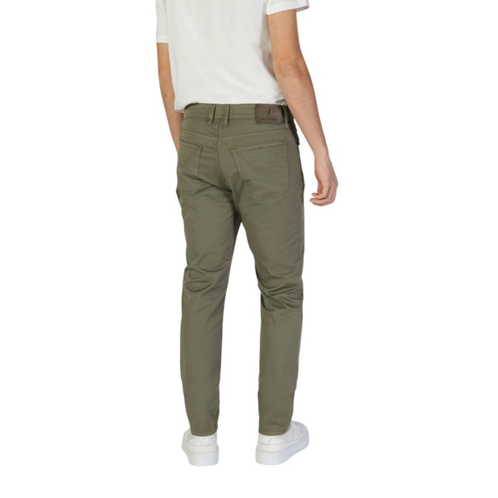 Jeckerson Green Cotton Jeans & Pant