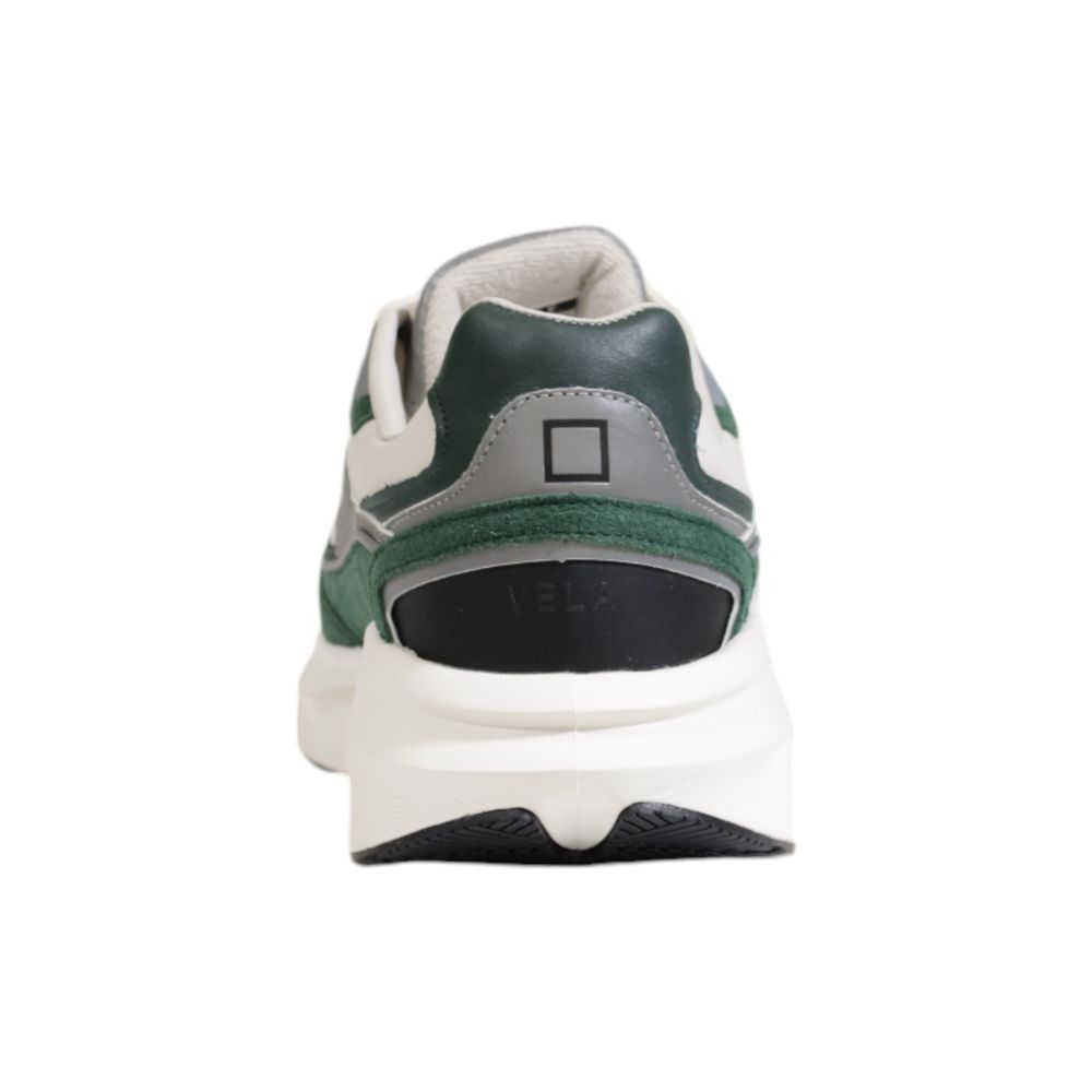 D.A.T.E Green Leather Sneaker