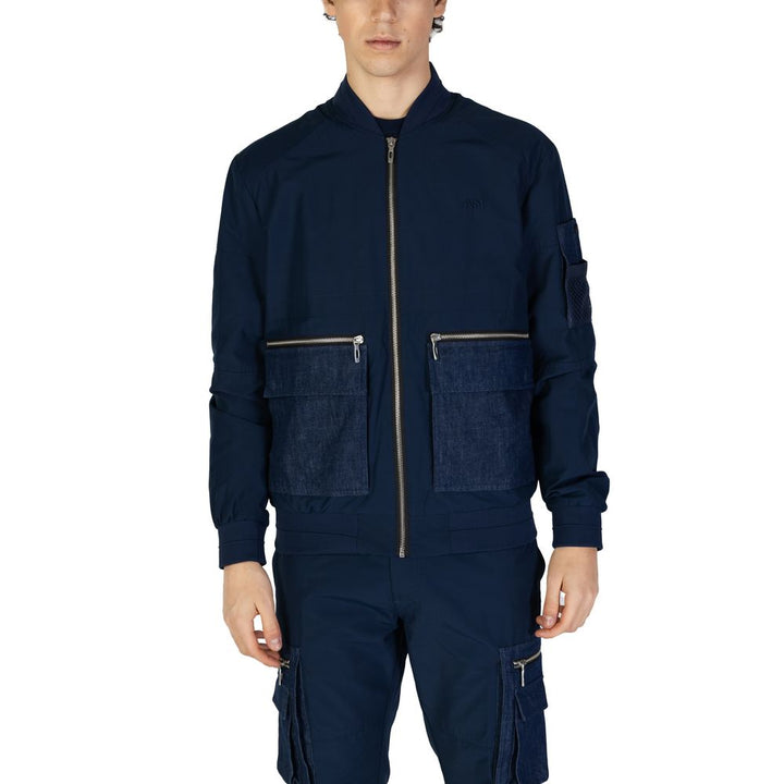 Antony Morato Blue Cotton Jacket