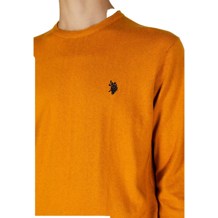 U.S. POLO ASSN. Orange Cotton Sweater