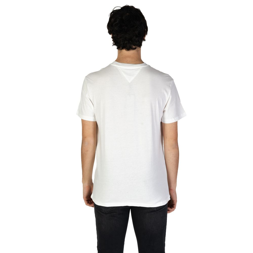 Tommy Hilfiger Jeans Cream Cotton Rigenerato T-Shirt