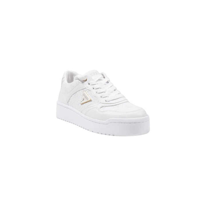 Guess White Polyethylene Flat Shoe