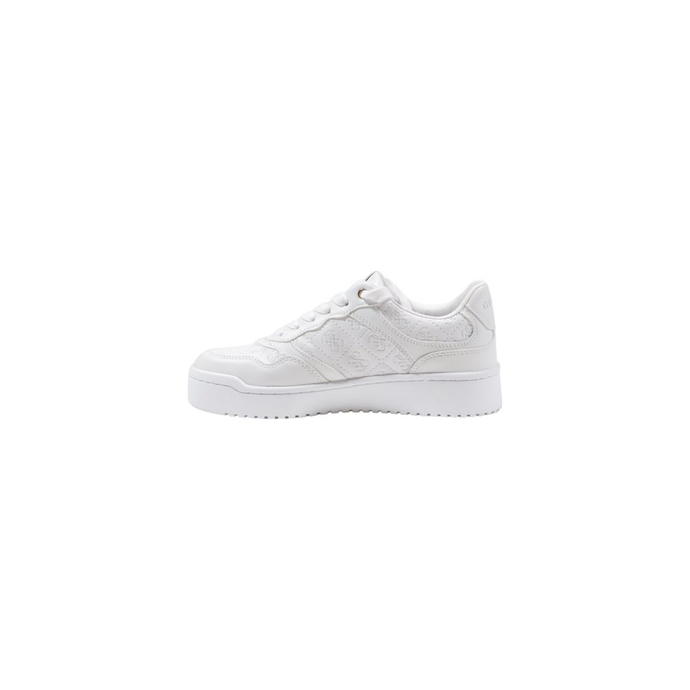 Guess White Polyethylene Flat Shoe