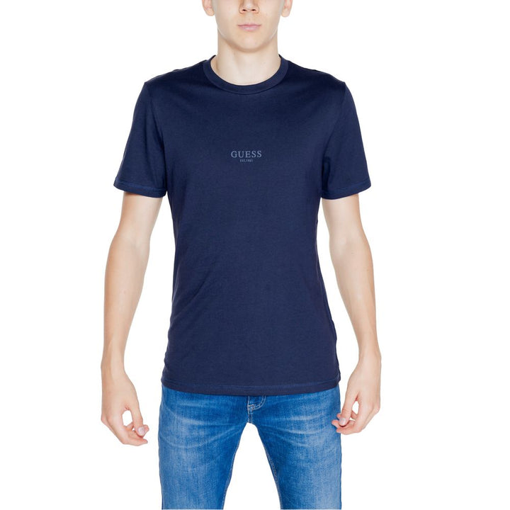 Guess Blue Cotton T-Shirt