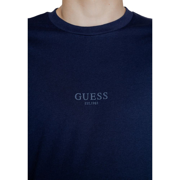 Guess Blue Cotton T-Shirt