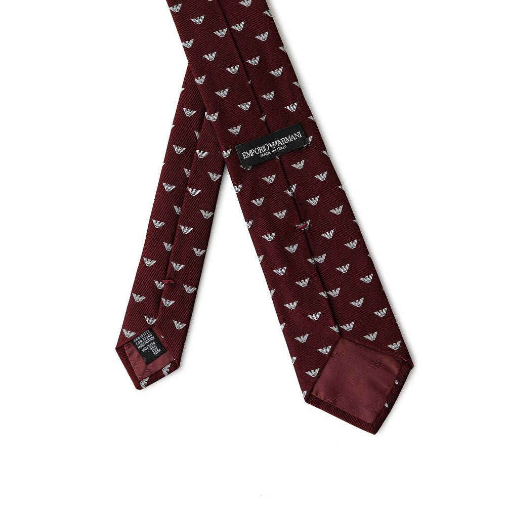 Emporio Armani Red Silk Ties & Bowty