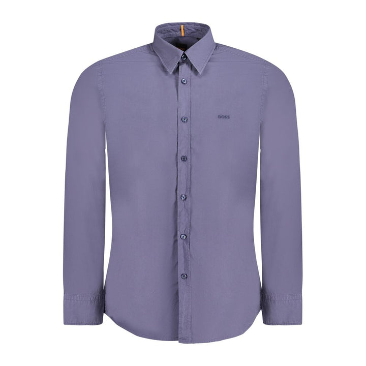 Hugo Boss Blue Cotton Shirt