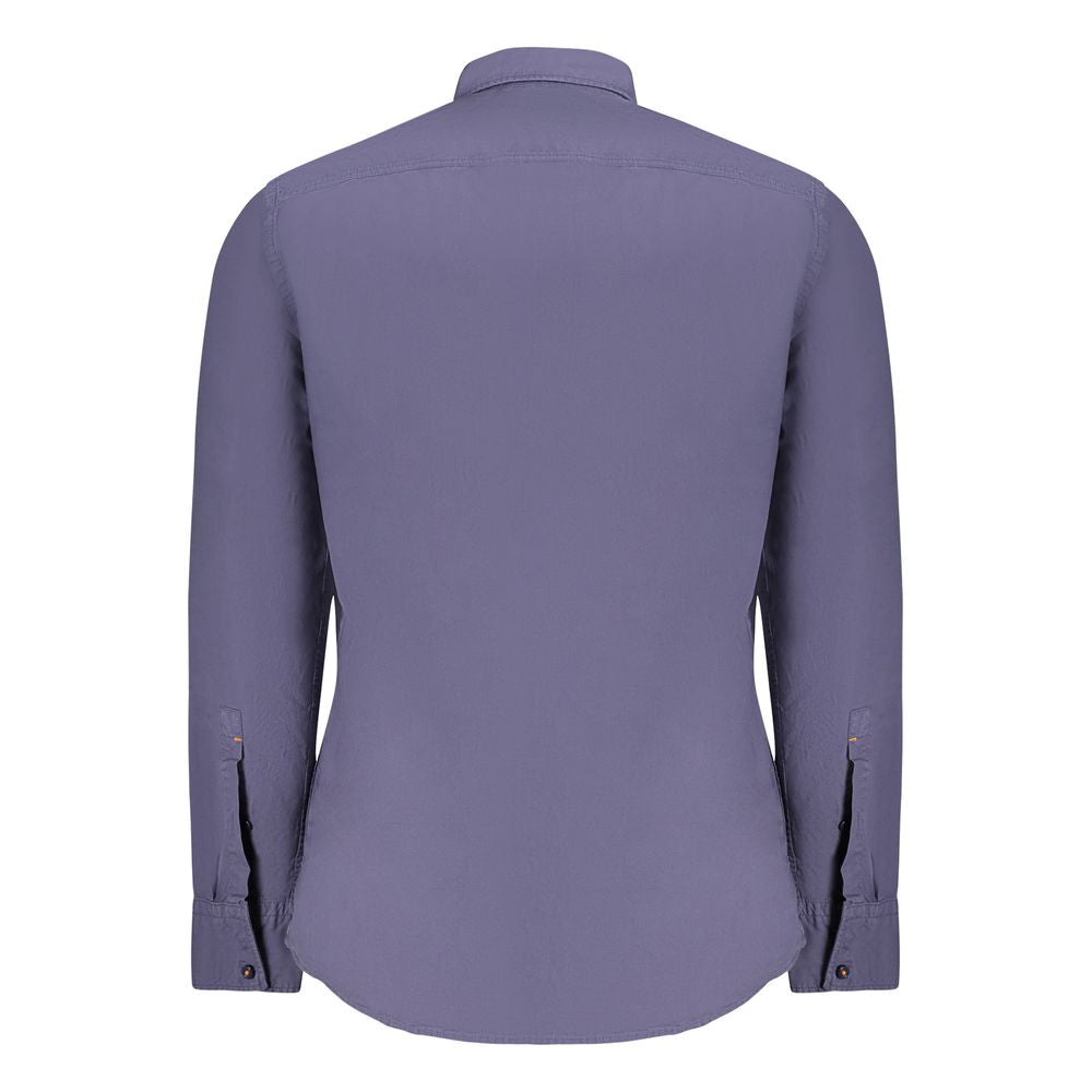 Hugo Boss Blue Cotton Shirt