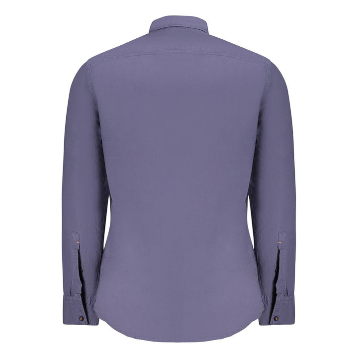 Hugo Boss Blue Cotton Shirt