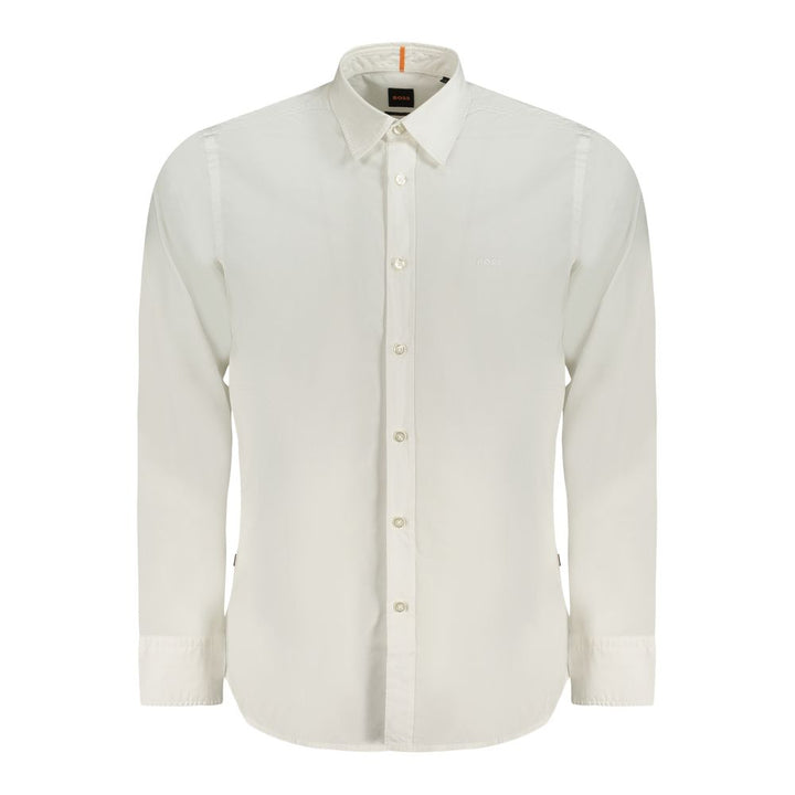 Hugo Boss White Cotton Shirt