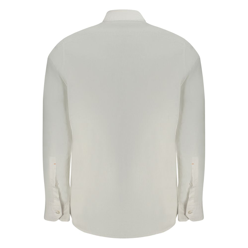 Hugo Boss White Cotton Shirt