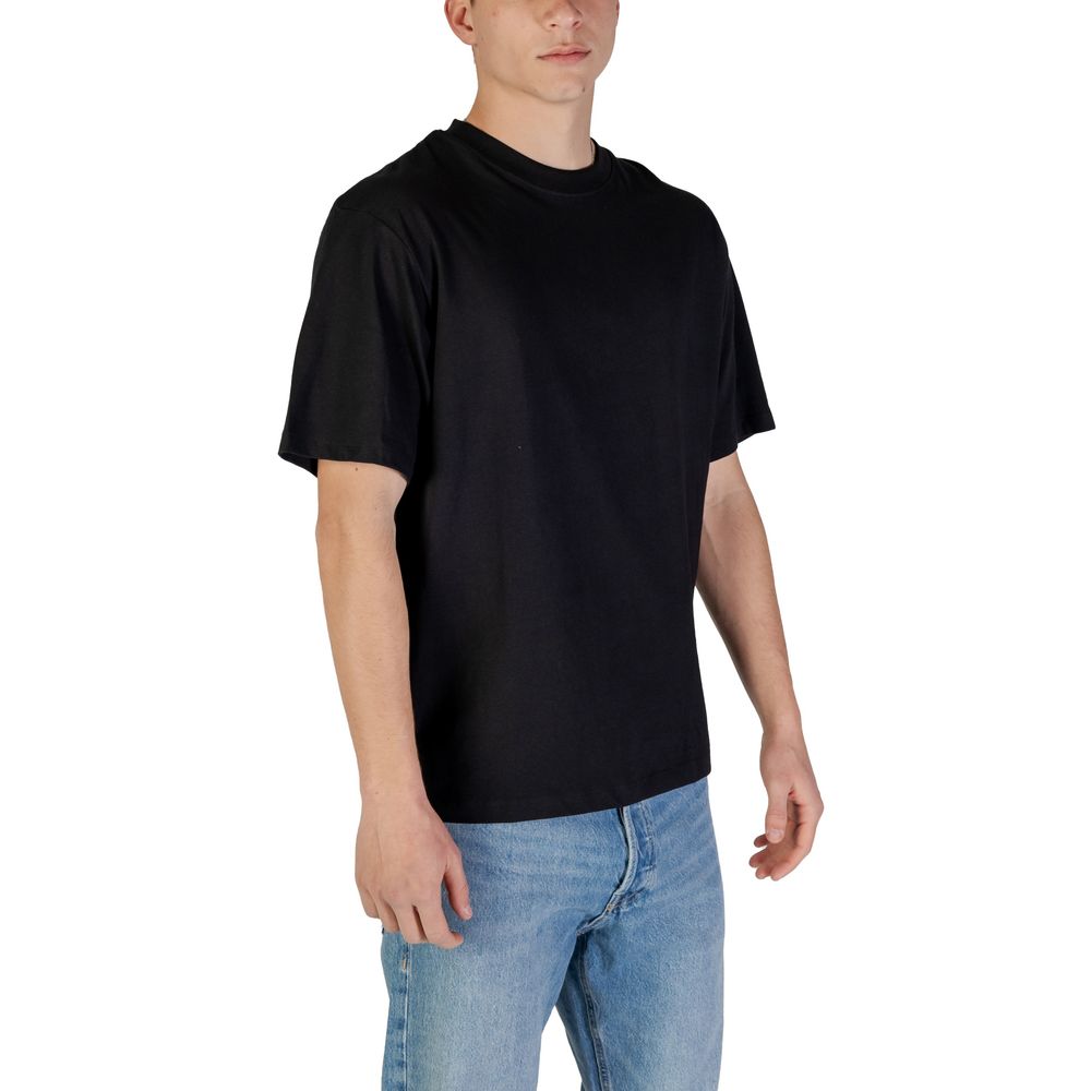 Jack Jones Black Cotton T-Shirt