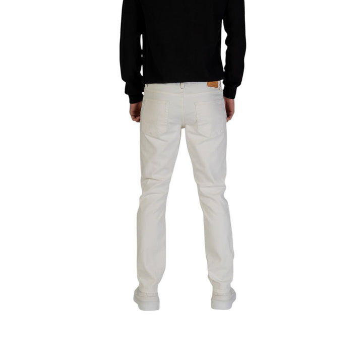 Jack Jones White Cotton Jeans & Pant