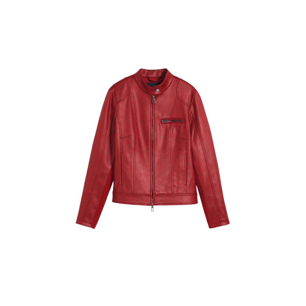 Desigual Red Polyester Jackets & Coat