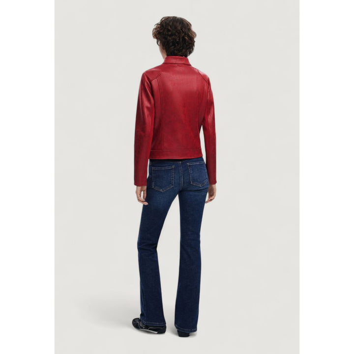 Desigual Red Polyester Jackets & Coat