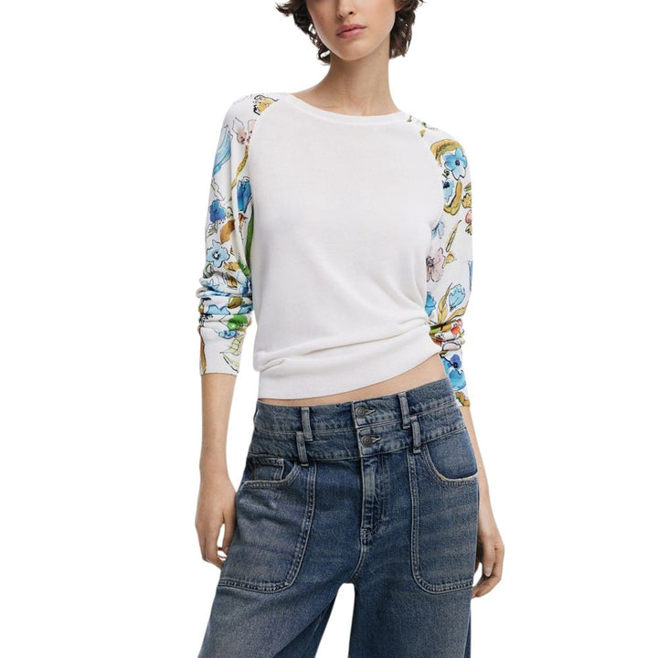 Desigual White Viscose Tops & T-Shirt