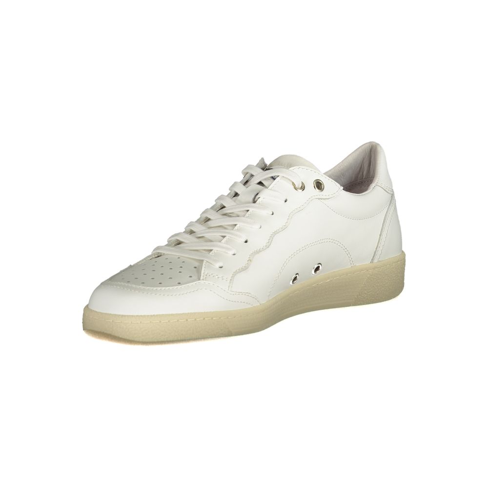 Blauer White Polyester Sneaker