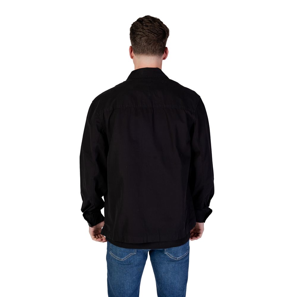 Calvin Klein Jeans Black Cotton Rigenerato Shirt