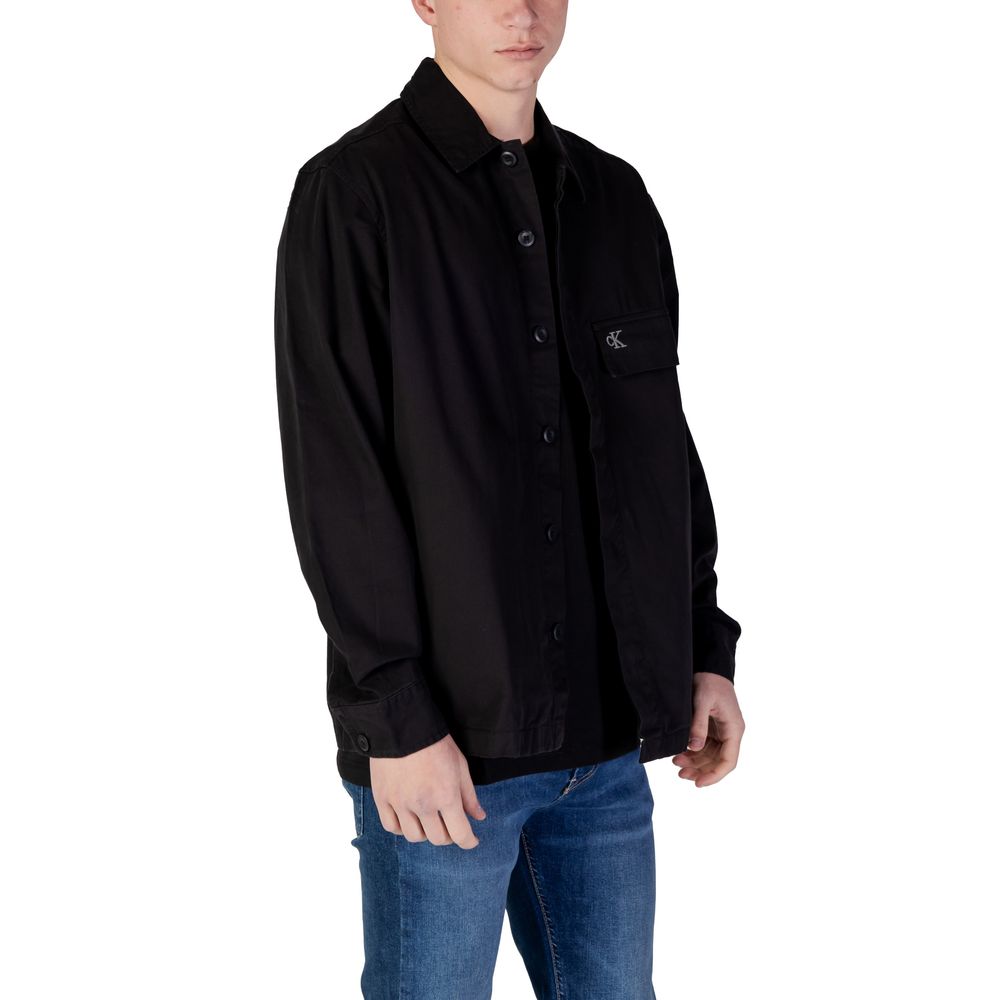 Calvin Klein Jeans Black Cotton Rigenerato Shirt