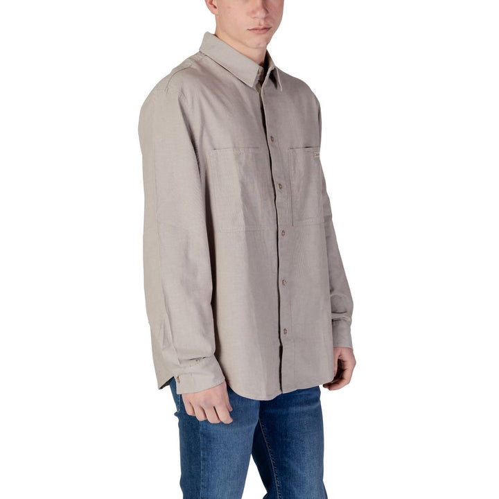 Calvin Klein Jeans Gray Cotton Rigenerato Shirt