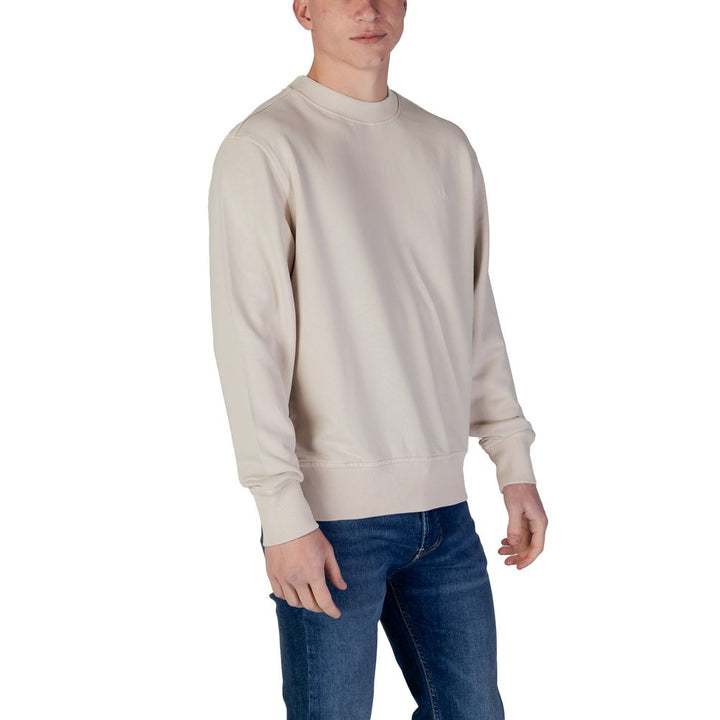 Calvin Klein Jeans Beige Cotton Rigenerato Sweater