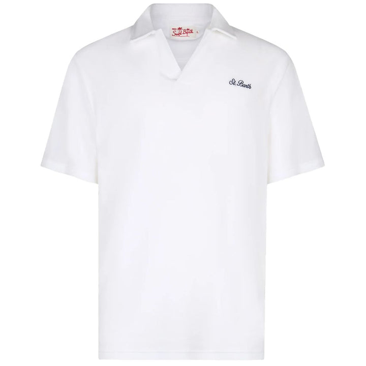 MC2 Saint Barth White Cotton Polo Shirt